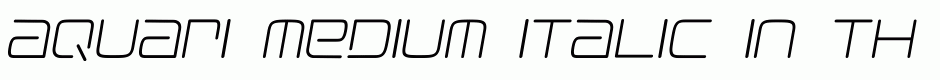 Aquari Medium Italic