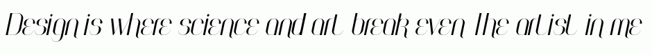 Faddish bold italic