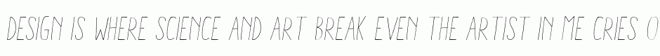 Aracne Condensed Light Italic