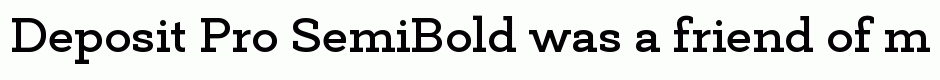Deposit Pro SemiBold