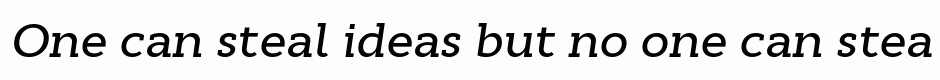 Cyntho Slab Pro Medium Italic