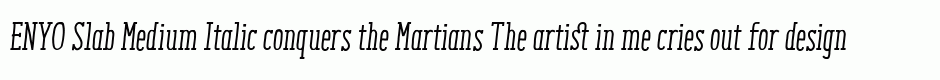 ENYO Slab Medium Italic