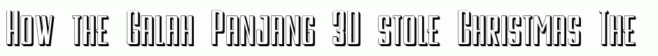 Galah Panjang 3D