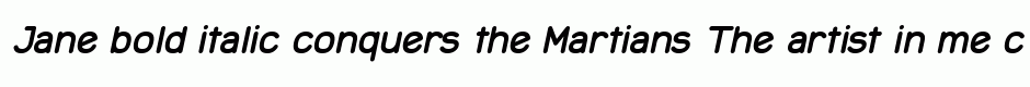 Jane bold italic
