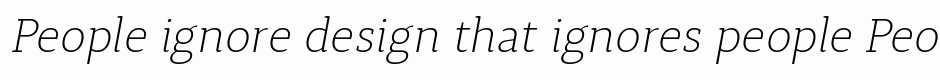 Synerga Pro ExtraLight Italic