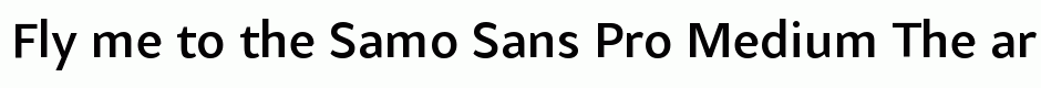 Samo Sans Pro Medium
