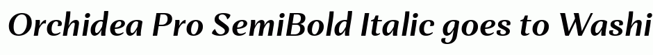Orchidea Pro SemiBold Italic