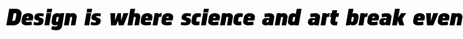 Norpeth Black Italic
