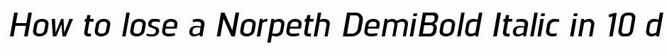 Norpeth DemiBold Italic