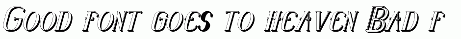 Senandung Malam Italic Bold 3D