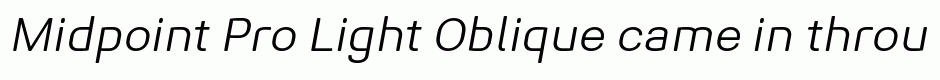 Midpoint Pro Light Oblique