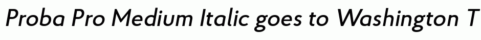 Proba Pro Medium Italic