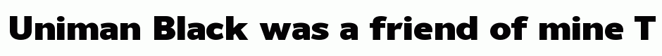 Uniman Black