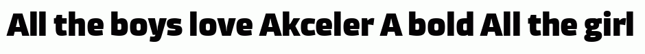 Akceler A bold