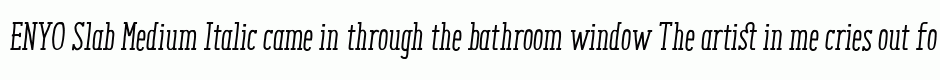 ENYO Slab Medium Italic