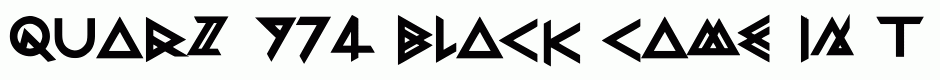 Quarz 974 Black