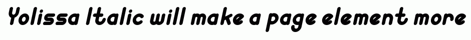 Yolissa Italic