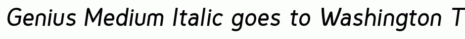 Genius Medium Italic