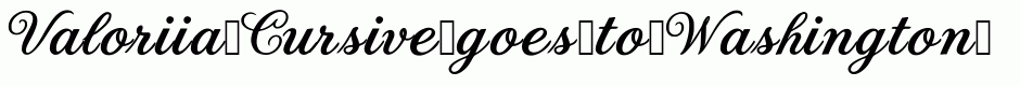 Valoriia Cursive