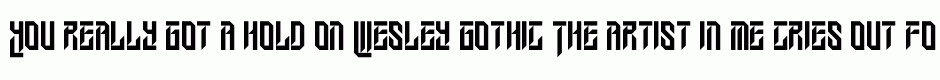Wesley gothic