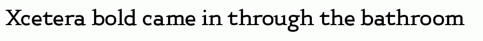 Xcetera bold