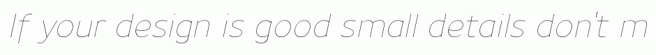 Uniman UltraLight Italic