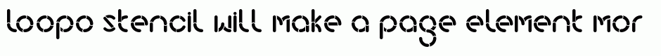 loopo stencil