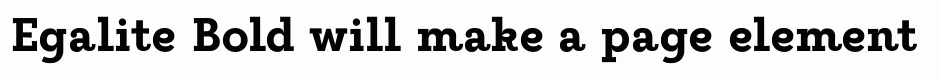 Egalite Bold
