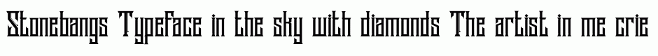 Stonebangs Typeface