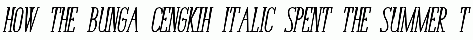 Bunga Cengkih Italic