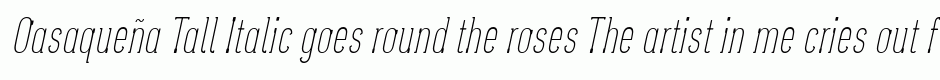Oasaqueña Tall Italic