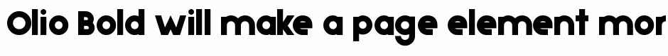 Olio Bold