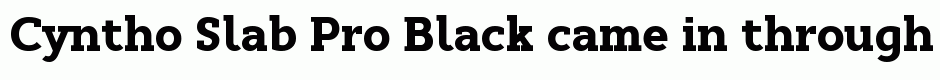 Cyntho Slab Pro Black