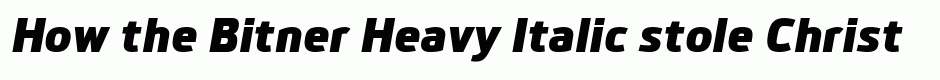 Bitner Heavy Italic