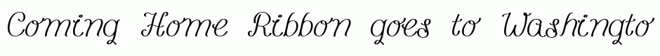 Coming Home Ribbon