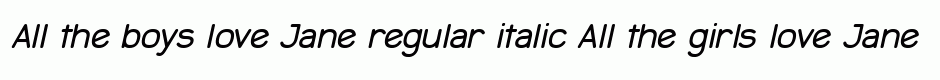 Jane regular italic