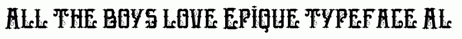 Epique typeface