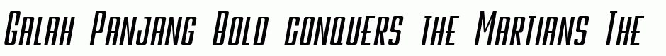 Galah Panjang Bold