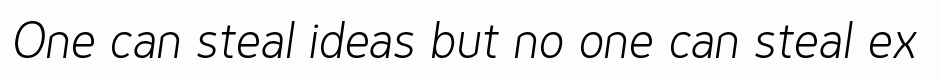 Genius Light Italic