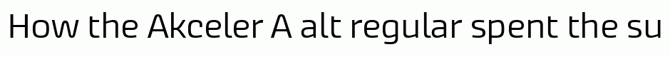 Akceler A alt regular