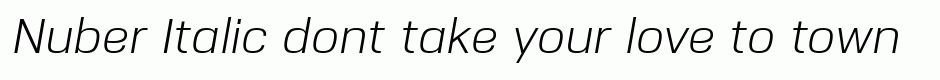 Nuber Italic