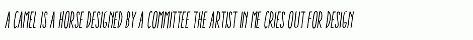 Aracne Ultra Condensed Regular Italic