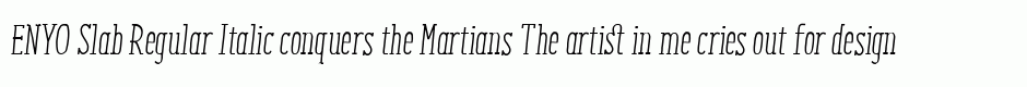 ENYO Slab Regular Italic