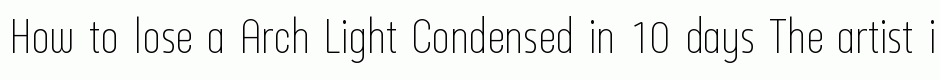 Arch Light Condensed