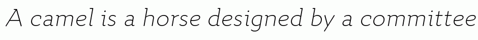 Quiza Pro ExtraLight Italic