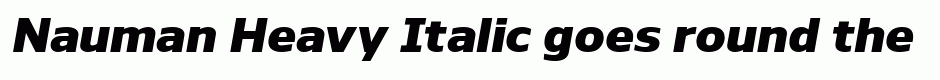 Nauman Heavy Italic