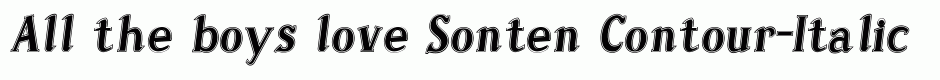 Sonten Contour-Italic