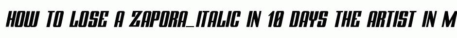 ZAPORA_ITALIC