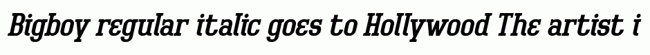 Bigboy regular italic