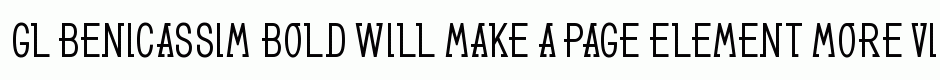 GL Benicassim bold